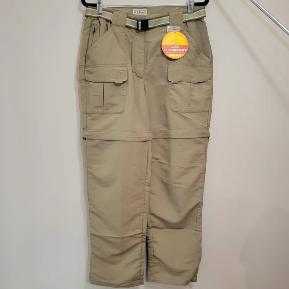 L.L. Bean Men's Sunsmart Tan Cargo Pants - Picture 3 of 6